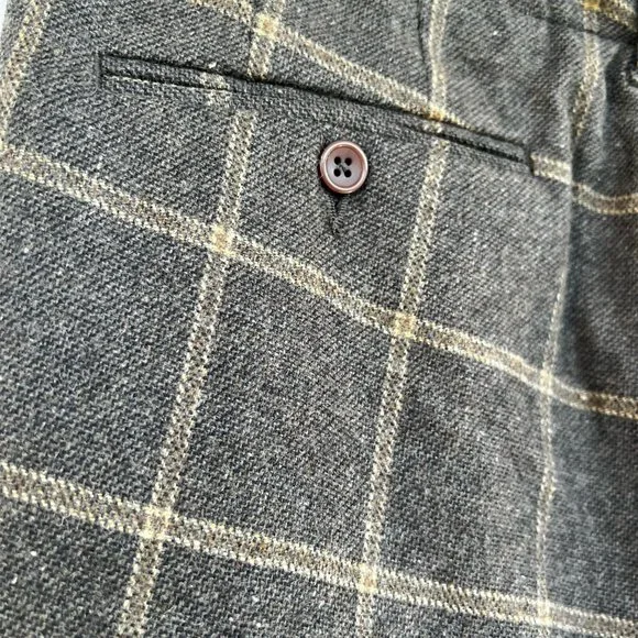 BROWN ASOS PLAID PANTS 32x30 - Picture 4 of 4